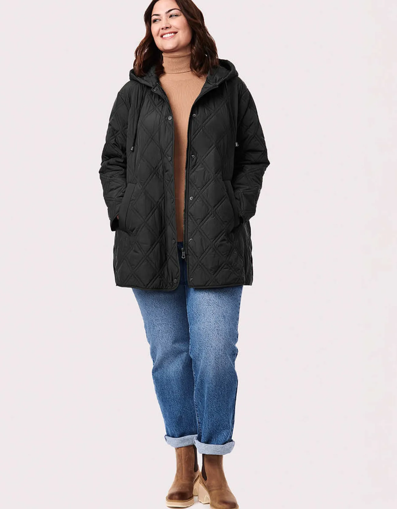 Bernardo Fashions Arboretum Relaxed Puffer Jacket - Curve>Women Jackets