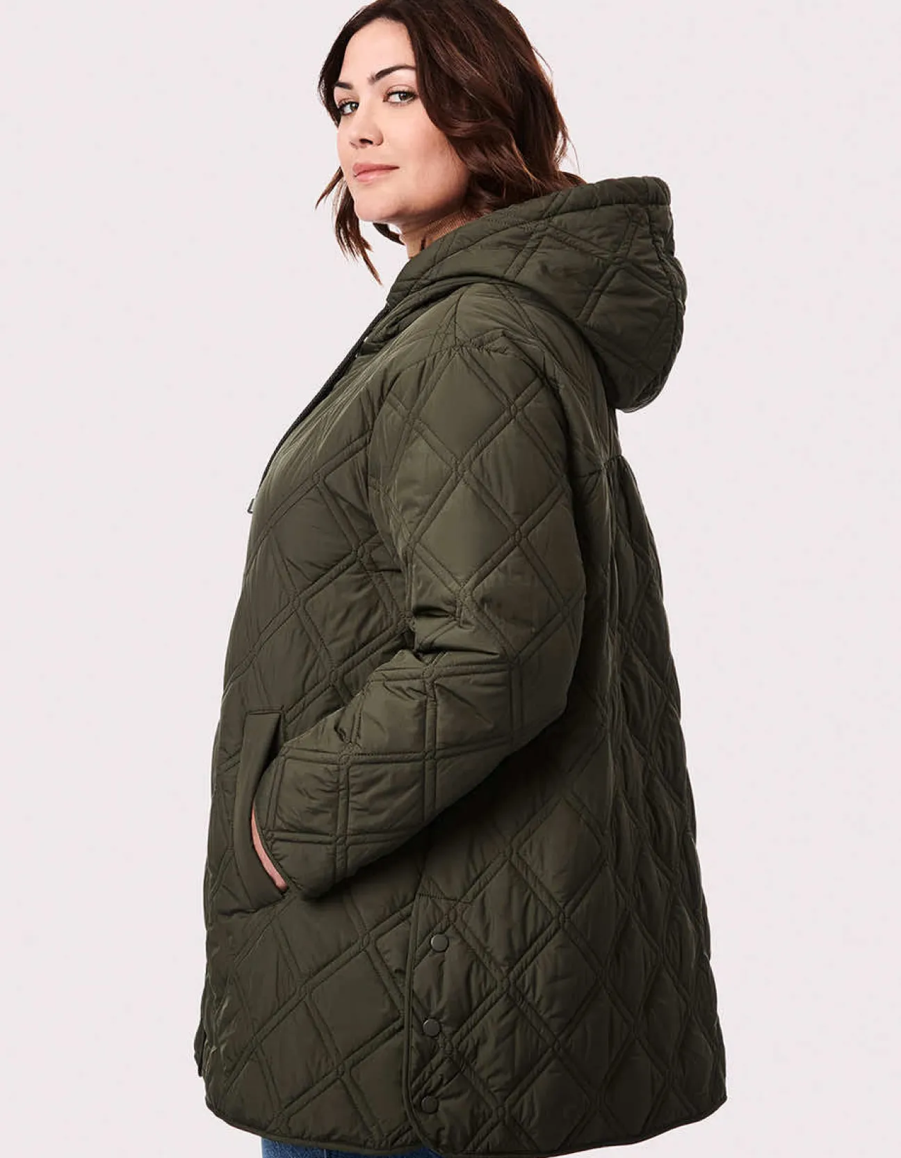 Bernardo Fashions Arboretum Relaxed Puffer Jacket - Curve>Women Jackets