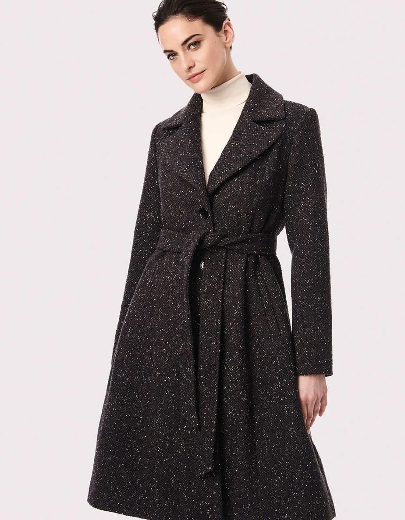 Bernardo Fashions Barcelona Belted Coat>Women Wool