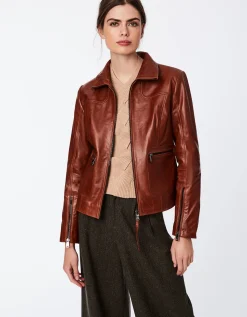 Bernardo Fashions Boston Common Leather Jacket>Women Leather