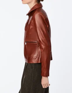 Bernardo Fashions Boston Common Leather Jacket>Women Leather