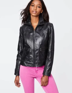 Bernardo Fashions Boston Common Leather Jacket>Women Leather