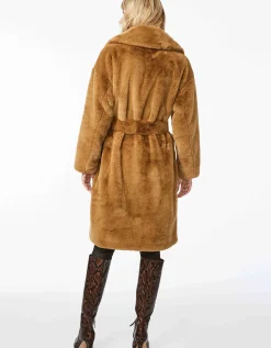 Bernardo Fashions Boston Unreal Teddy Trench Coat>Women Vegan Fur