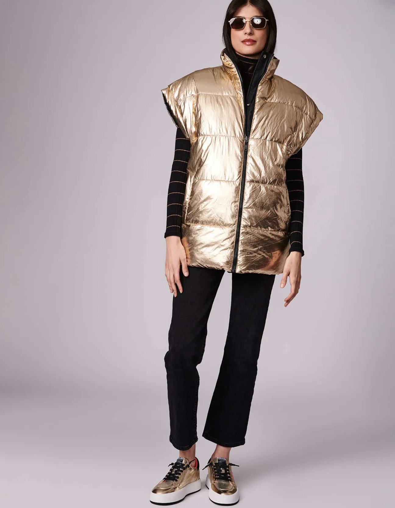Bernardo Fashions Chalet Chic Reversible Puffer Vest>Women Vests