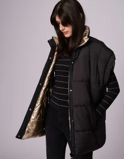 Bernardo Fashions Chalet Chic Reversible Puffer Vest>Women Vests