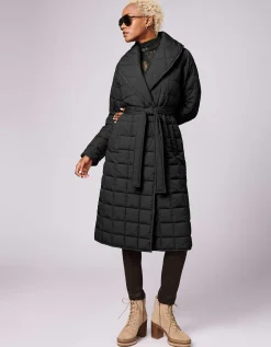 Bernardo Fashions Charleston Long Puffer Coat>Women Long Coats