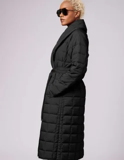 Bernardo Fashions Charleston Long Puffer Coat>Women Long Coats