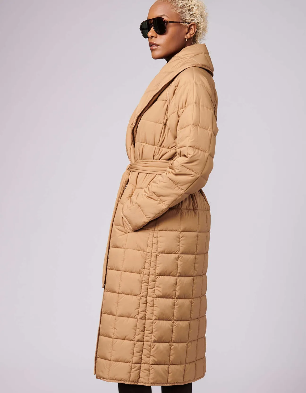 Bernardo Fashions Charleston Long Puffer Coat>Women Long Coats
