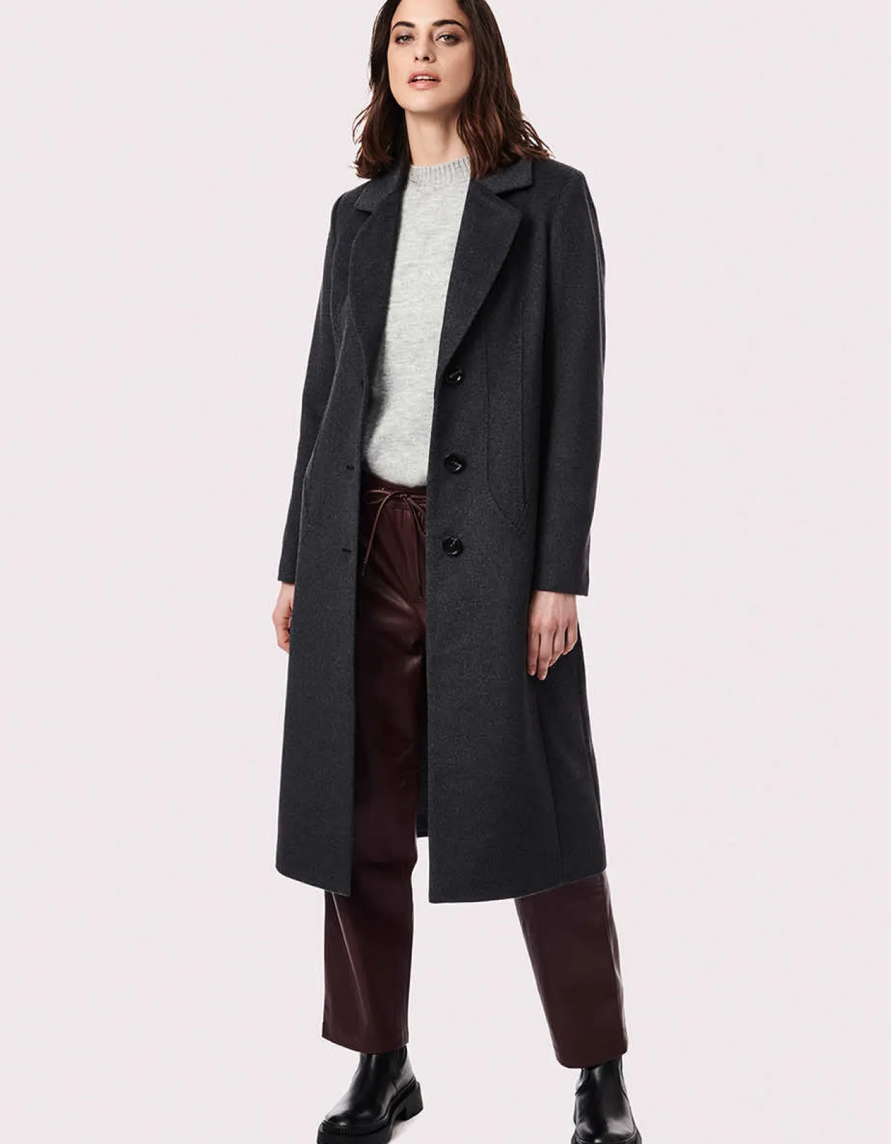 Bernardo Fashions City Chic Long Wool Coat>Women Wool