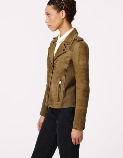 Bernardo Fashions City Edge Moto Leather Jacket>Women Leather