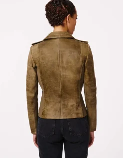 Bernardo Fashions City Edge Moto Leather Jacket>Women Leather
