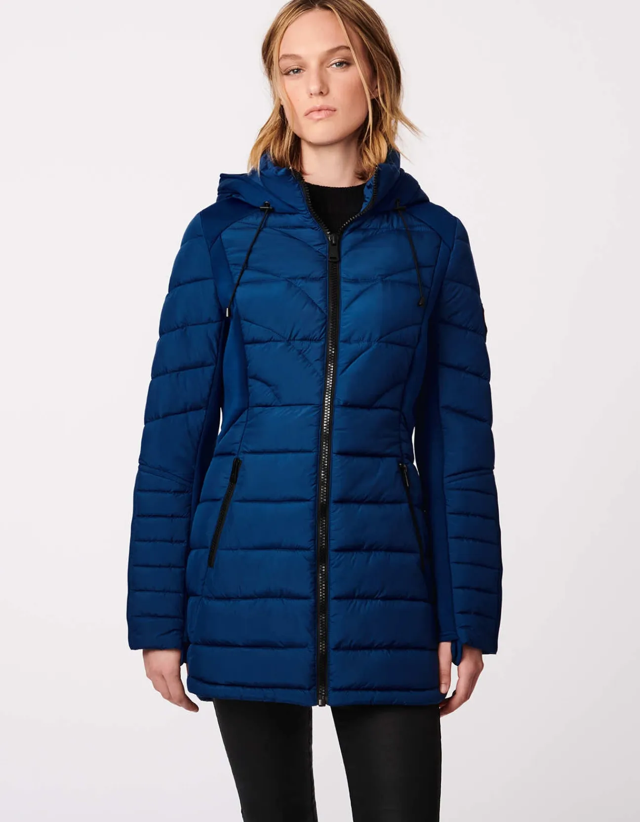 Bernardo Fashions City Hybrid Puffer Coat>Women Performance