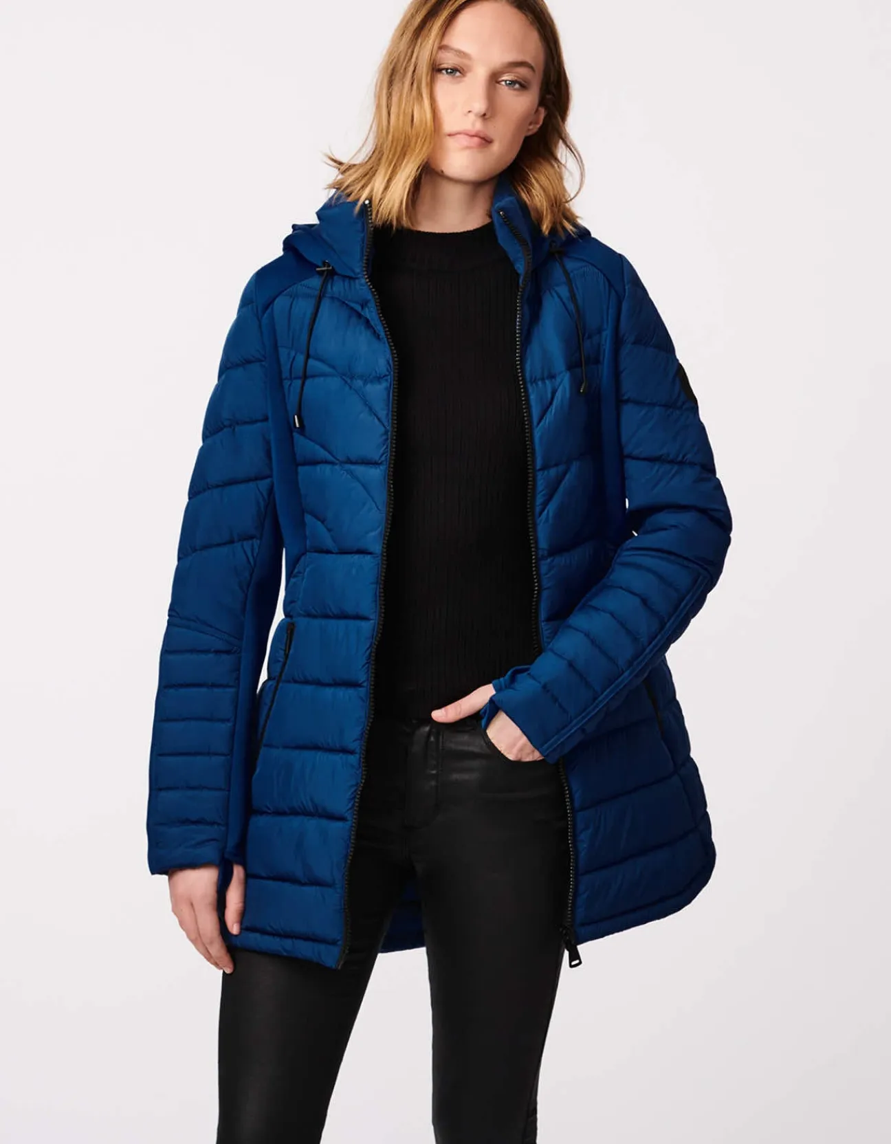 Bernardo Fashions City Hybrid Puffer Coat>Women Performance
