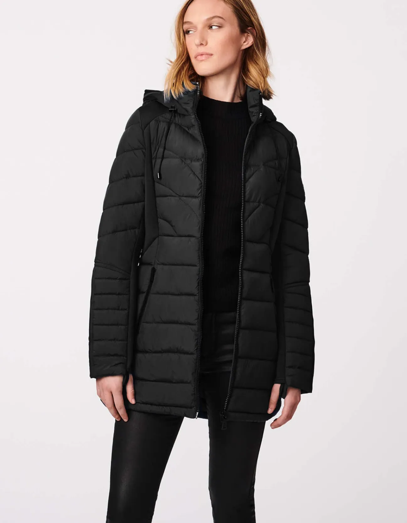 Bernardo Fashions City Hybrid Puffer Coat>Women Performance