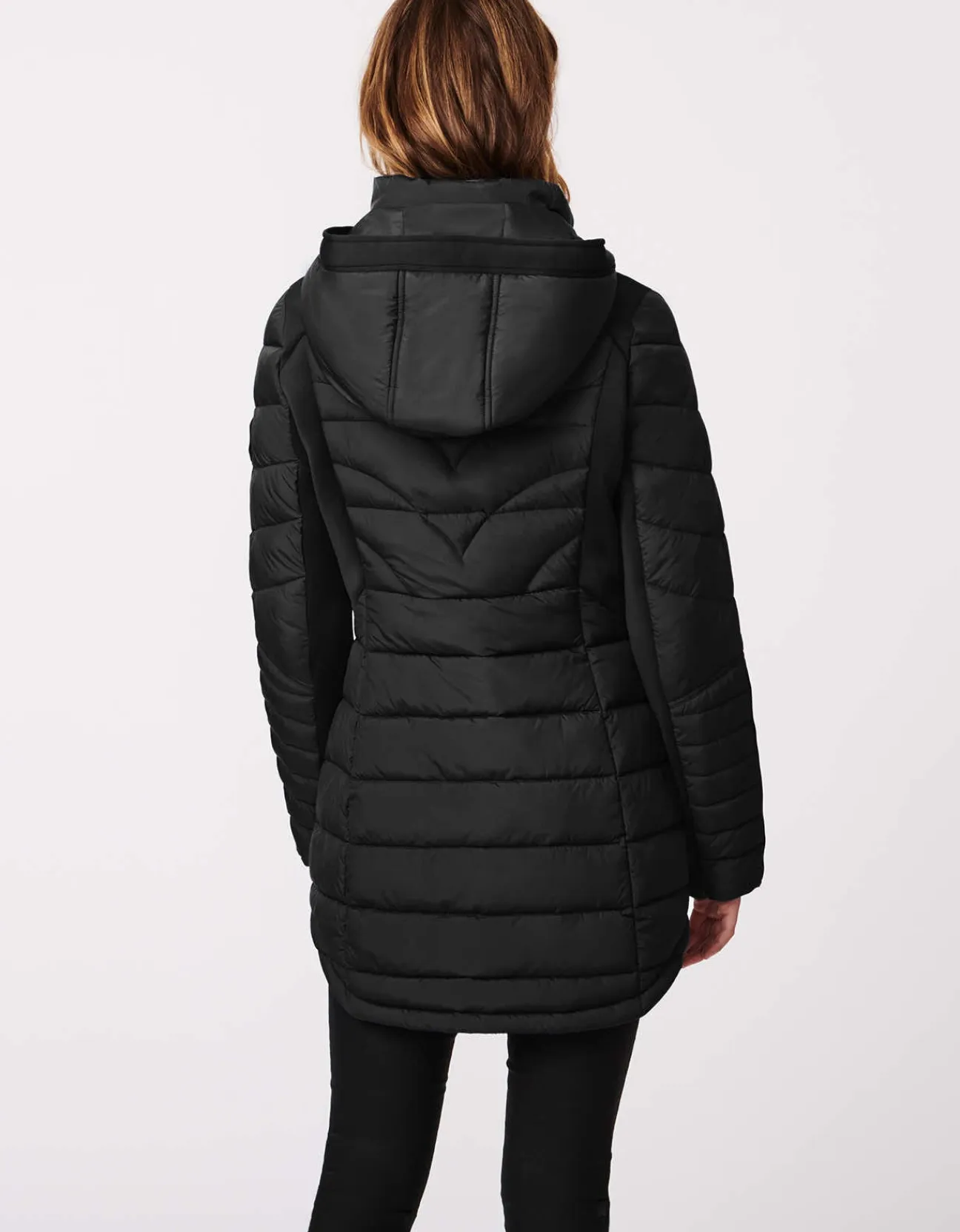 Bernardo Fashions City Hybrid Puffer Coat>Women Performance