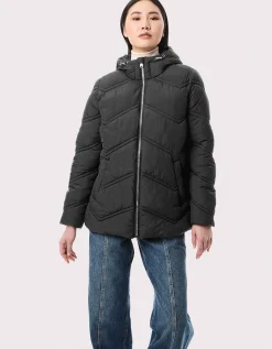 Bernardo Fashions Classic Chevron Puffer Jacket>Women Jackets