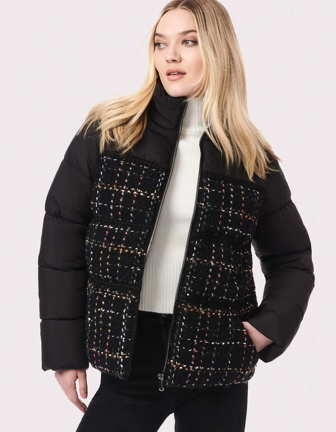 Bernardo Fashions Country Combo Puffer Jacket>Women Jackets