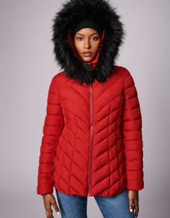 Bernardo Fashions Denali Versatile Vegan Fur Puffer Jacket>Women Walkers