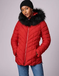 Bernardo Fashions Denali Versatile Vegan Fur Puffer Jacket>Women Walkers