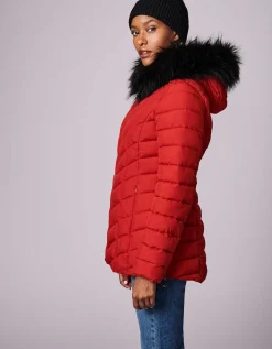 Bernardo Fashions Denali Versatile Vegan Fur Puffer Jacket>Women Walkers