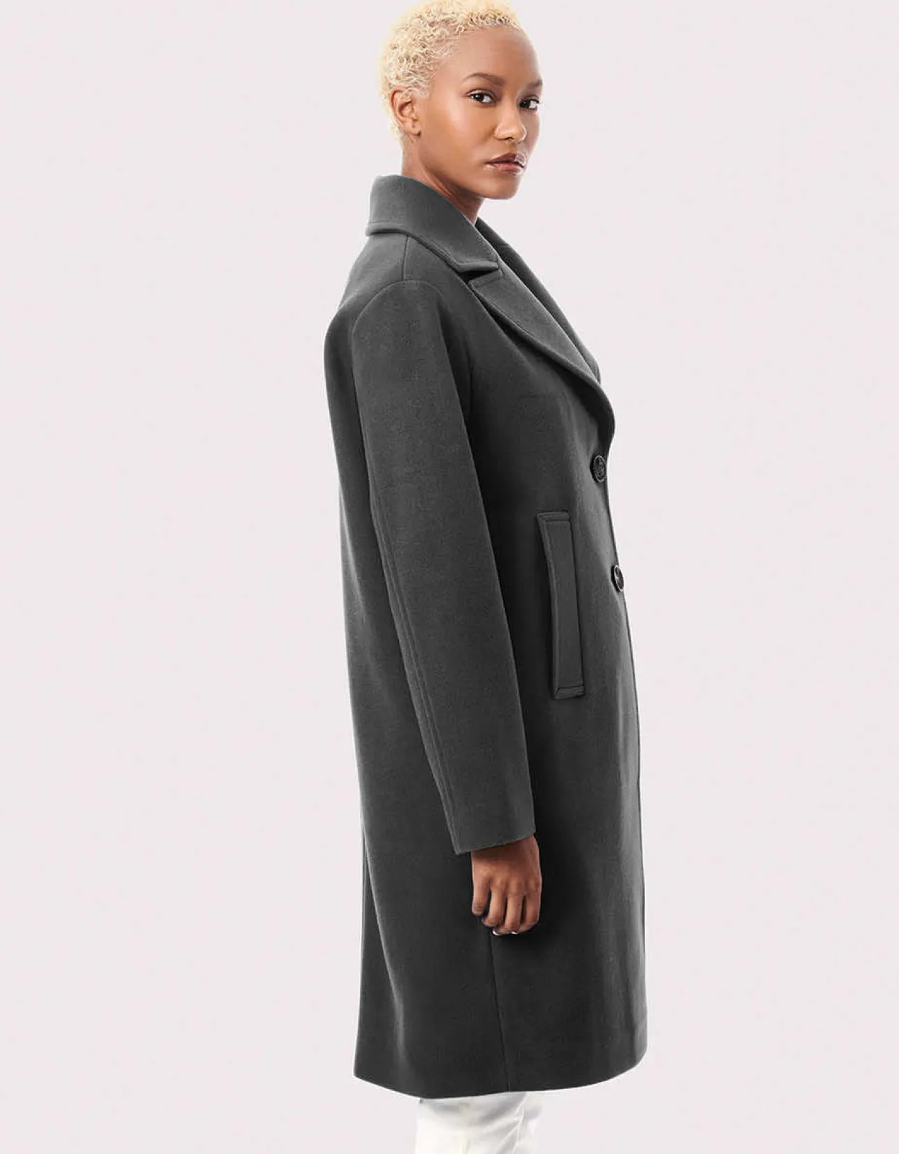Bernardo Fashions Desk To Dinner Wool Coat>Women Wool