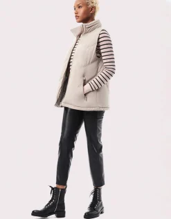 Bernardo Fashions Easy Chevron Puffer Vest>Women Vests
