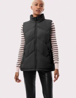 Bernardo Fashions Easy Chevron Puffer Vest>Women Vests