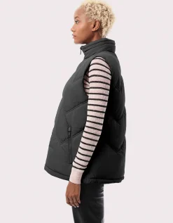 Bernardo Fashions Easy Chevron Puffer Vest>Women Vests