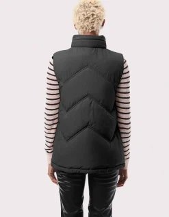 Bernardo Fashions Easy Chevron Puffer Vest>Women Vests