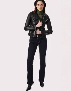 Bernardo Fashions Edge City Moto Leather Jacket>Women Leather