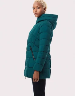 Bernardo Fashions Fab Funnel Quilted Puffer Jacket>Women Jackets