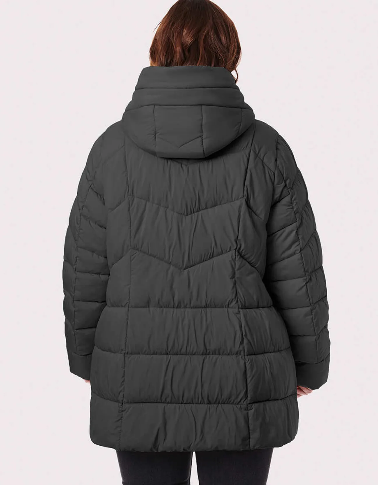 Bernardo Fashions Fab Funnel Quilted Puffer Jacket - Curve>Women Jackets