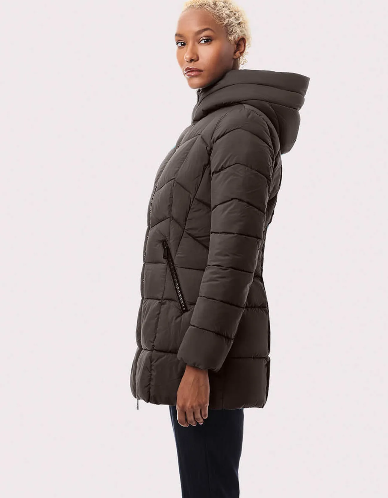 Bernardo Fashions Fab Funnel Quilted Puffer Jacket>Women Jackets