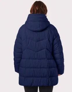 Bernardo Fashions Fab Funnel Quilted Puffer Jacket - Curve>Women Jackets