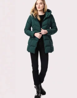 Bernardo Fashions Fab Funnel Quilted Puffer Jacket>Women Jackets