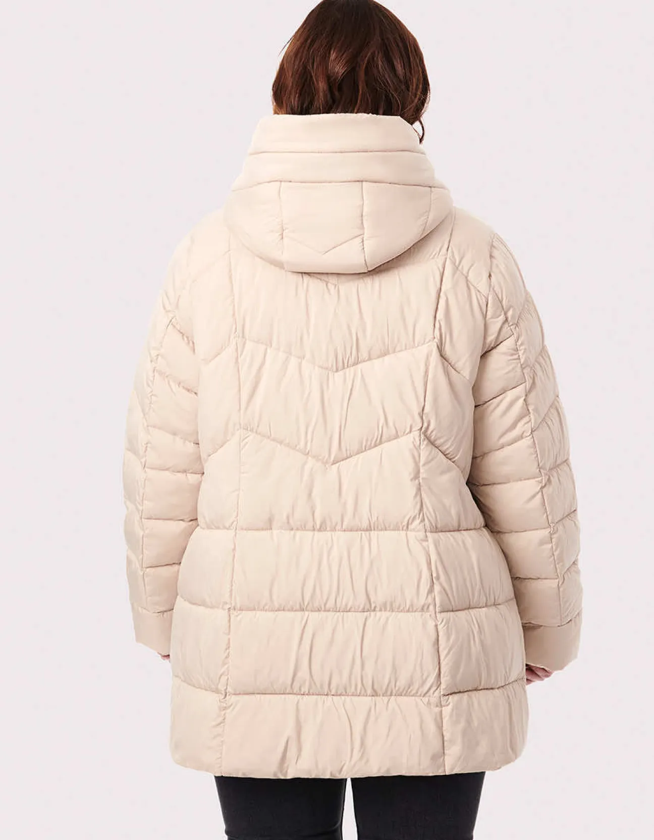Bernardo Fashions Fab Funnel Quilted Puffer Jacket - Curve>Women Jackets
