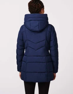 Bernardo Fashions Fab Funnel Quilted Puffer Jacket>Women Jackets
