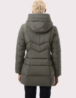 Bernardo Fashions Fab Funnel Quilted Puffer Jacket>Women Jackets