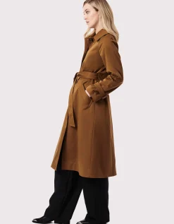 Bernardo Fashions Getaway Belted Long Rain Coat>Women Rain Or Shine