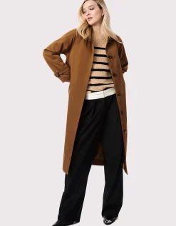 Bernardo Fashions Getaway Belted Long Rain Coat>Women Rain Or Shine