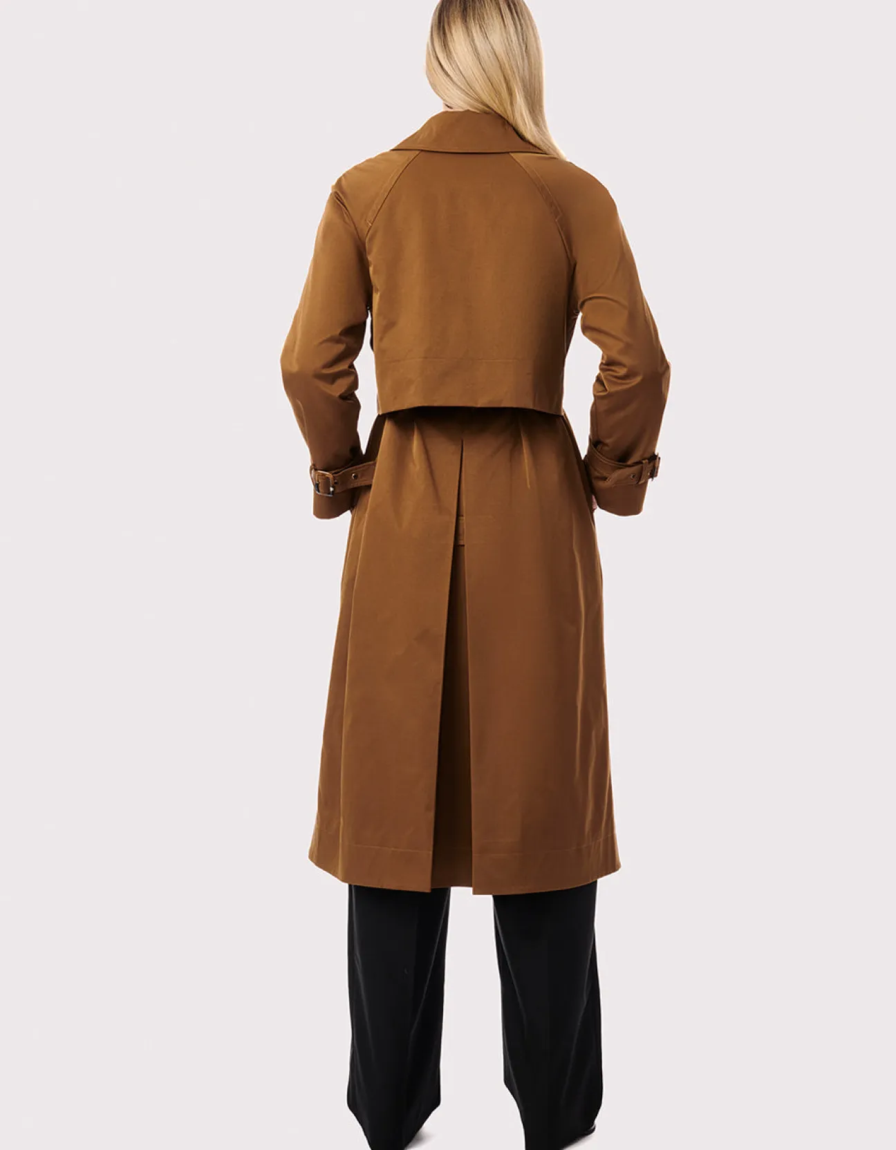 Bernardo Fashions Getaway Belted Long Rain Coat>Women Rain Or Shine