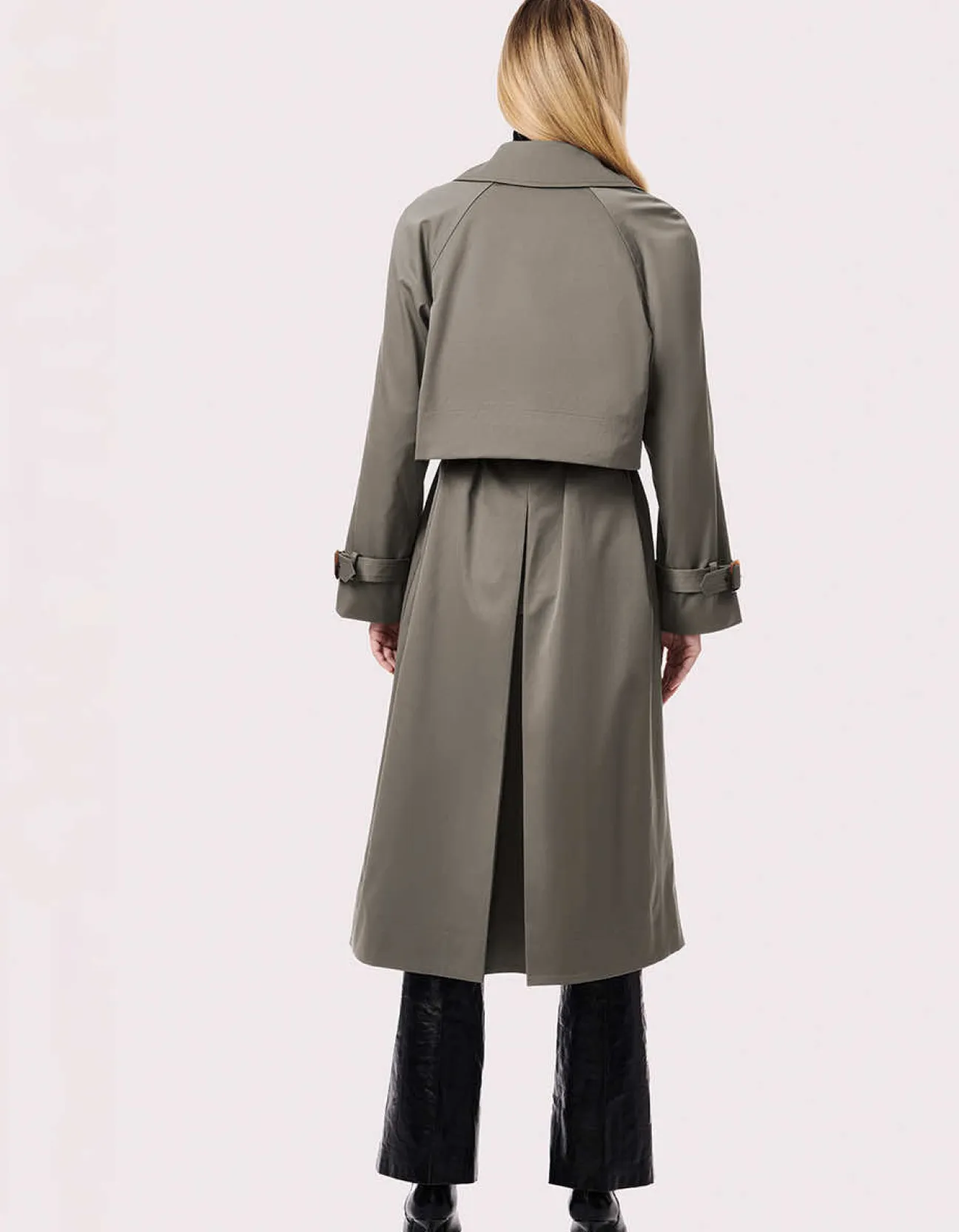 Bernardo Fashions Getaway Belted Long Rain Coat>Women Rain Or Shine