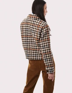 Bernardo Fashions Hayden Houndstooth Wool Jacket>Women Wool