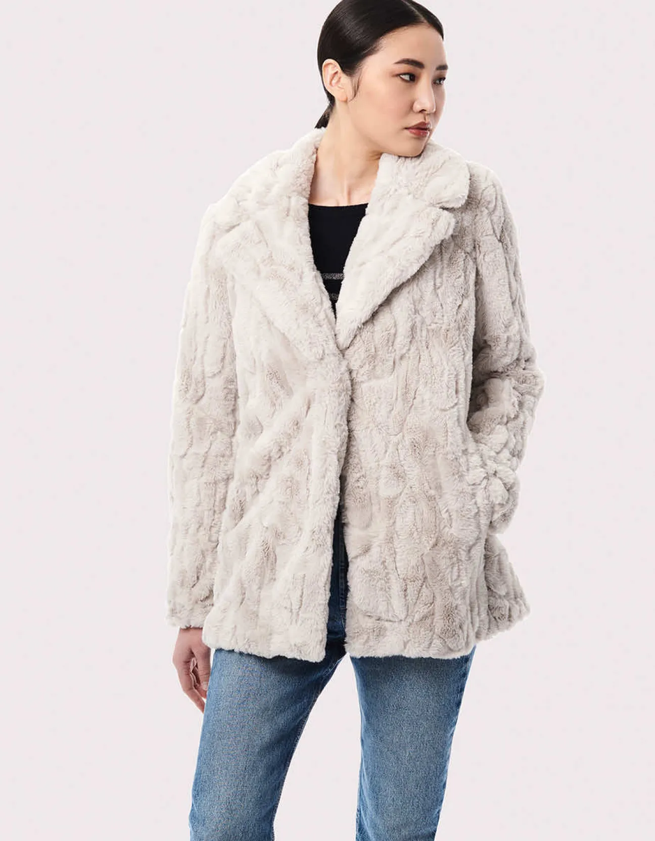 Bernardo Fashions Hygge Chic Vegan Fur Jacket>Women Vegan Fur