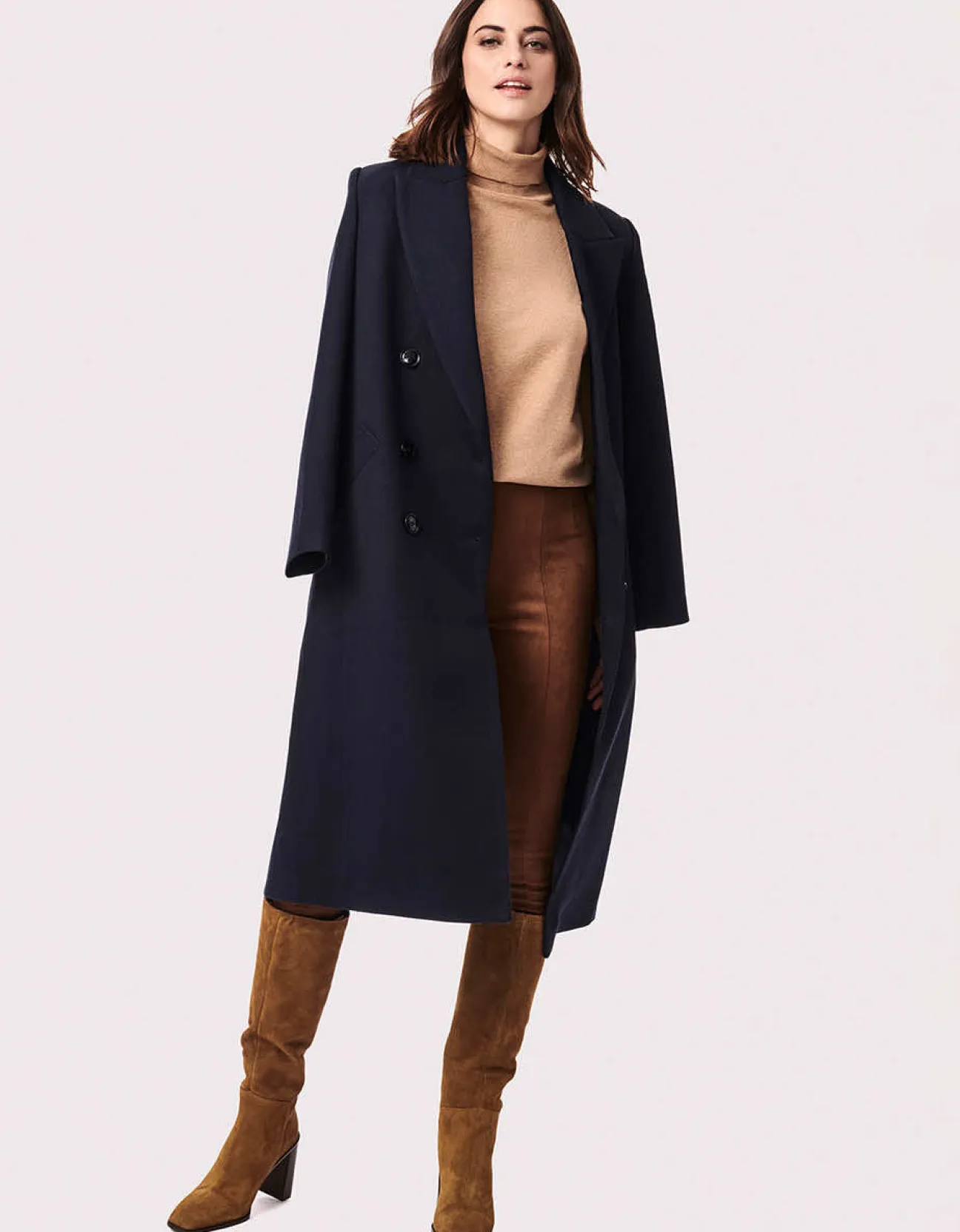 Bernardo Fashions London Long Vegan-Wool Coat>Women Wool