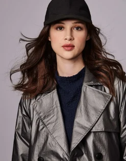 Bernardo Fashions Luxe Belted Long Rain Coat>Women Rain Or Shine