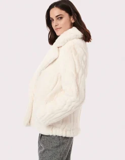 Bernardo Fashions Luxe Touch Vegan Fur Jacket>Women Vegan Fur