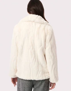Bernardo Fashions Luxe Touch Vegan Fur Jacket>Women Vegan Fur