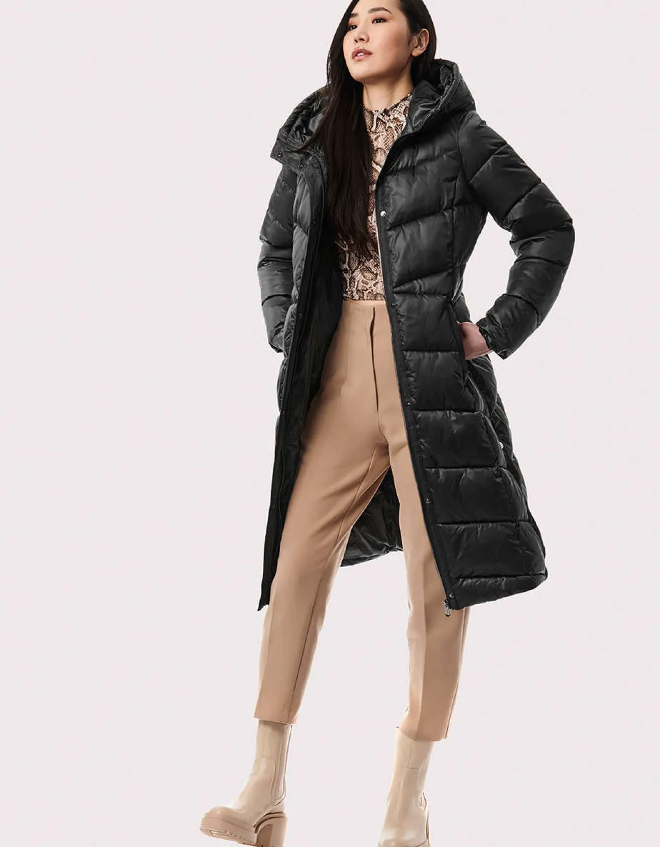 Bernardo Fashions Manhattan Matte Long Puffer Coat>Women Long Coats