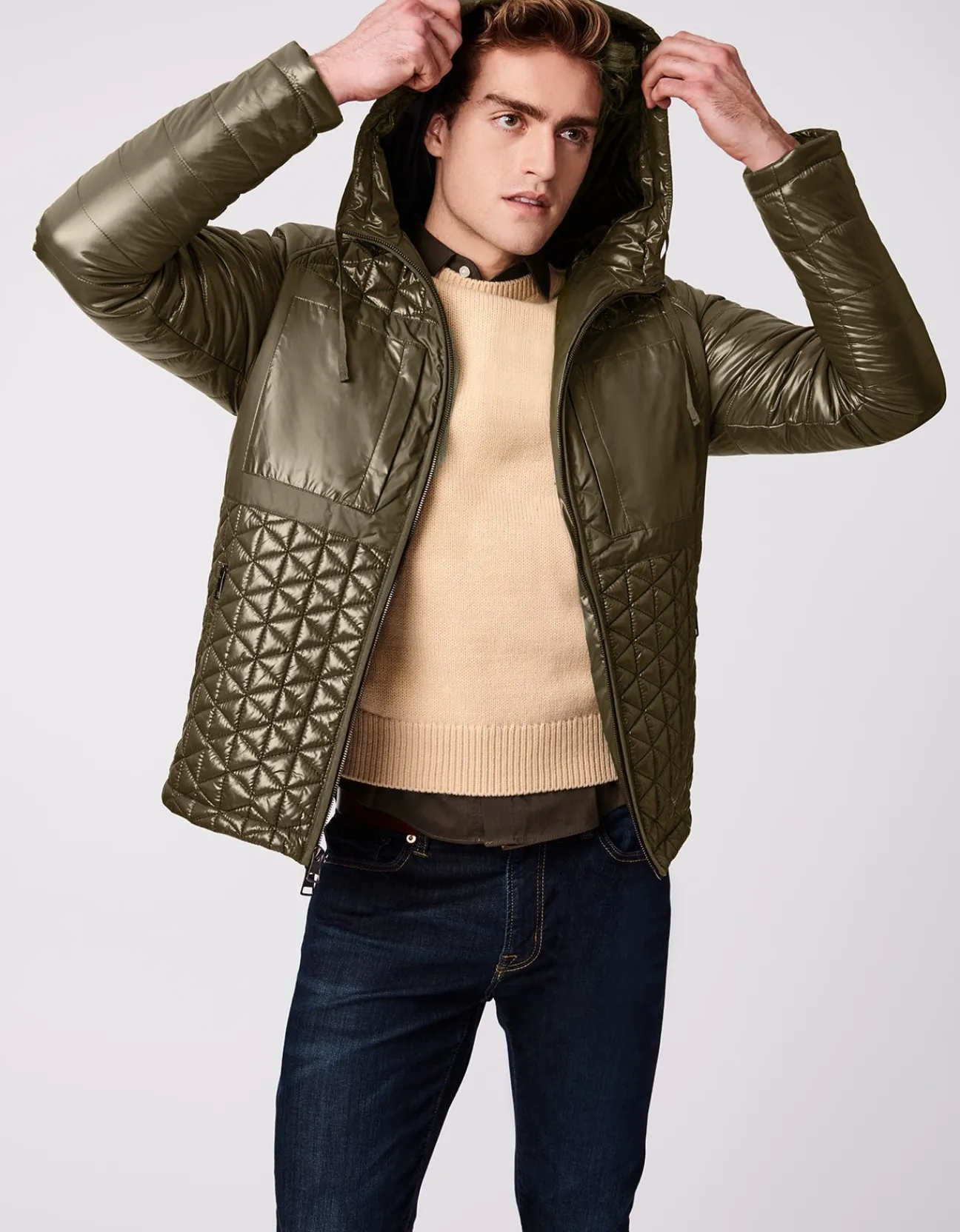 Bernardo Fashions Men'S City Hooded Puffer Jacket>Men Men